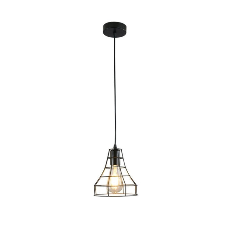 YWXLight Wrought Iron Art Milimalist Horn Cage Frame Ceiling Light Pendant Lamp for Restaurant Bar Cafe House
