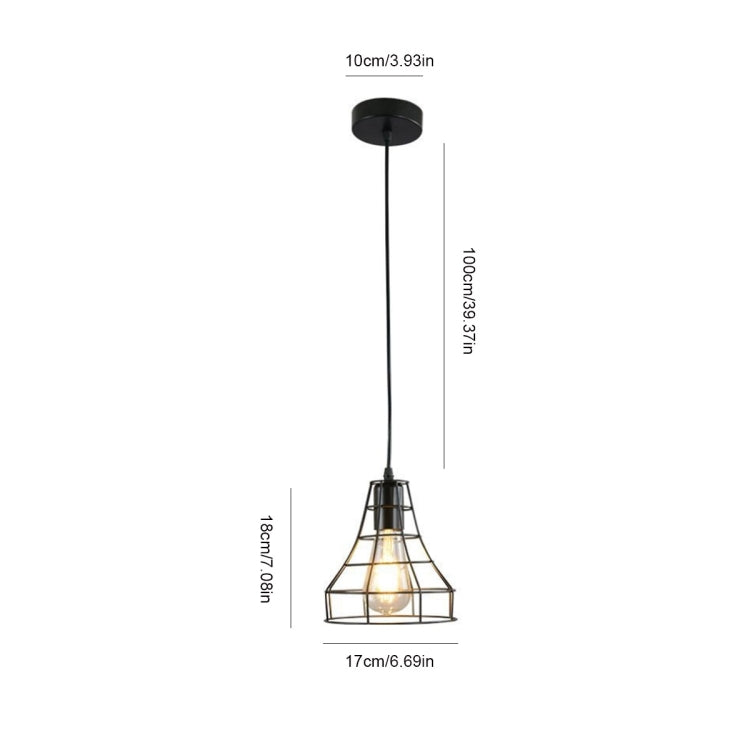 YWXLight Wrought Iron Art Milimalist Horn Cage Frame Ceiling Light Pendant Lamp for Restaurant Bar Cafe House