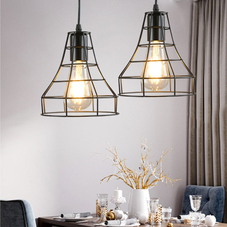 YWXLight Wrought Iron Art Milimalist Horn Cage Frame Ceiling Light Pendant Lamp for Restaurant Bar Cafe House