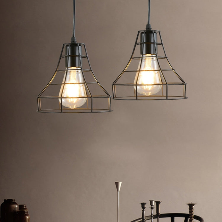 YWXLight Wrought Iron Art Milimalist Horn Cage Frame Ceiling Light Pendant Lamp for Restaurant Bar Cafe House