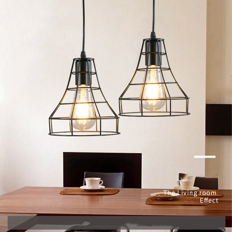 YWXLight Wrought Iron Art Milimalist Horn Cage Frame Ceiling Light Pendant Lamp for Restaurant Bar Cafe House