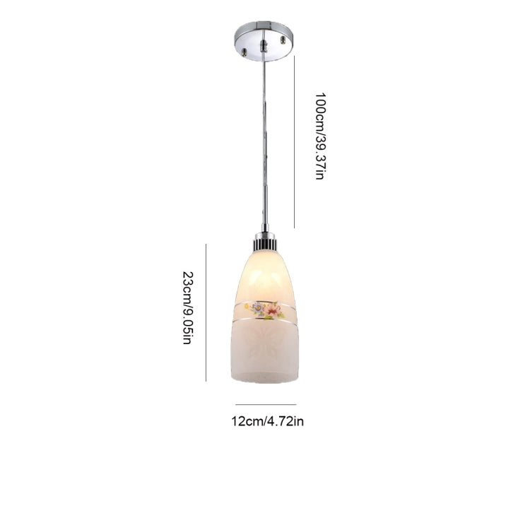 YWXLight Metal Plating Made Flower-caving Glass Ceiling Light Pendant Lamp for Restaurant Bar Cafe House Bistro Aisle Hall
