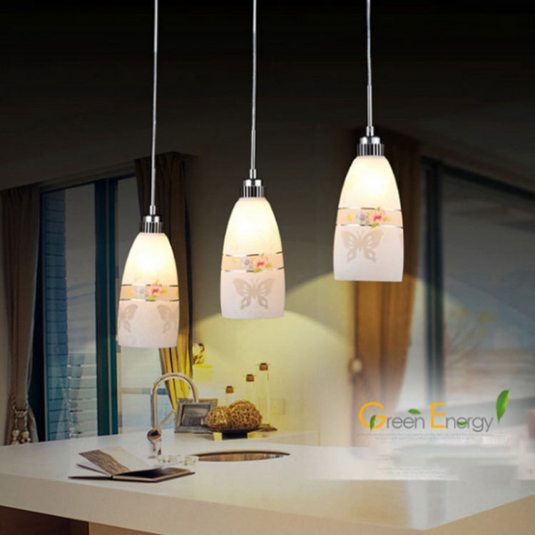 YWXLight Metal Plating Made Flower-caving Glass Ceiling Light Pendant Lamp for Restaurant Bar Cafe House Bistro Aisle Hall