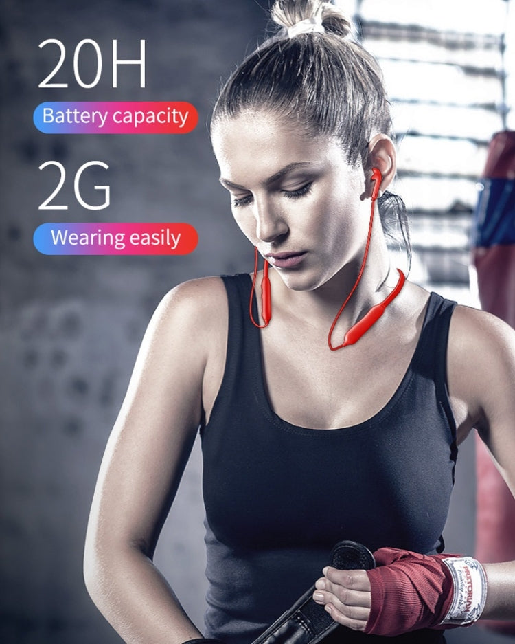 Moloke S18 Hanging Neck Oblique Ear Sports Bluetooth Earphone Waterproof Anti-sweat Stereo Sound Headset