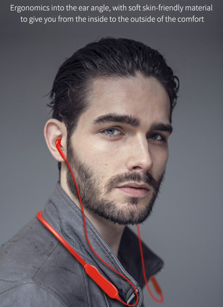 Moloke S18 Hanging Neck Oblique Ear Sports Bluetooth Earphone Waterproof Anti-sweat Stereo Sound Headset