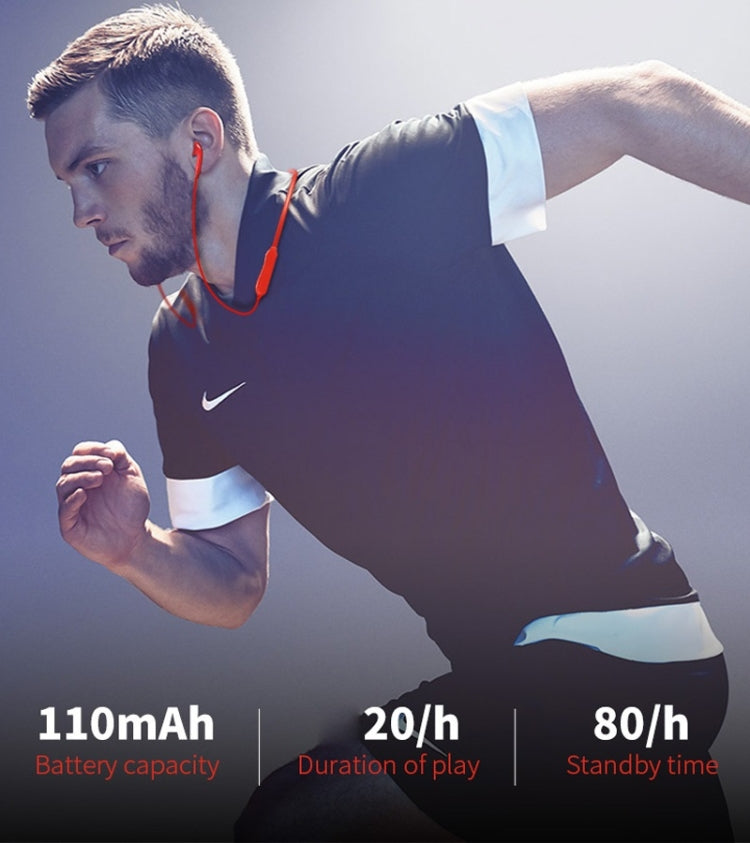 Moloke S18 Hanging Neck Oblique Ear Sports Bluetooth Earphone Waterproof Anti-sweat Stereo Sound Headset