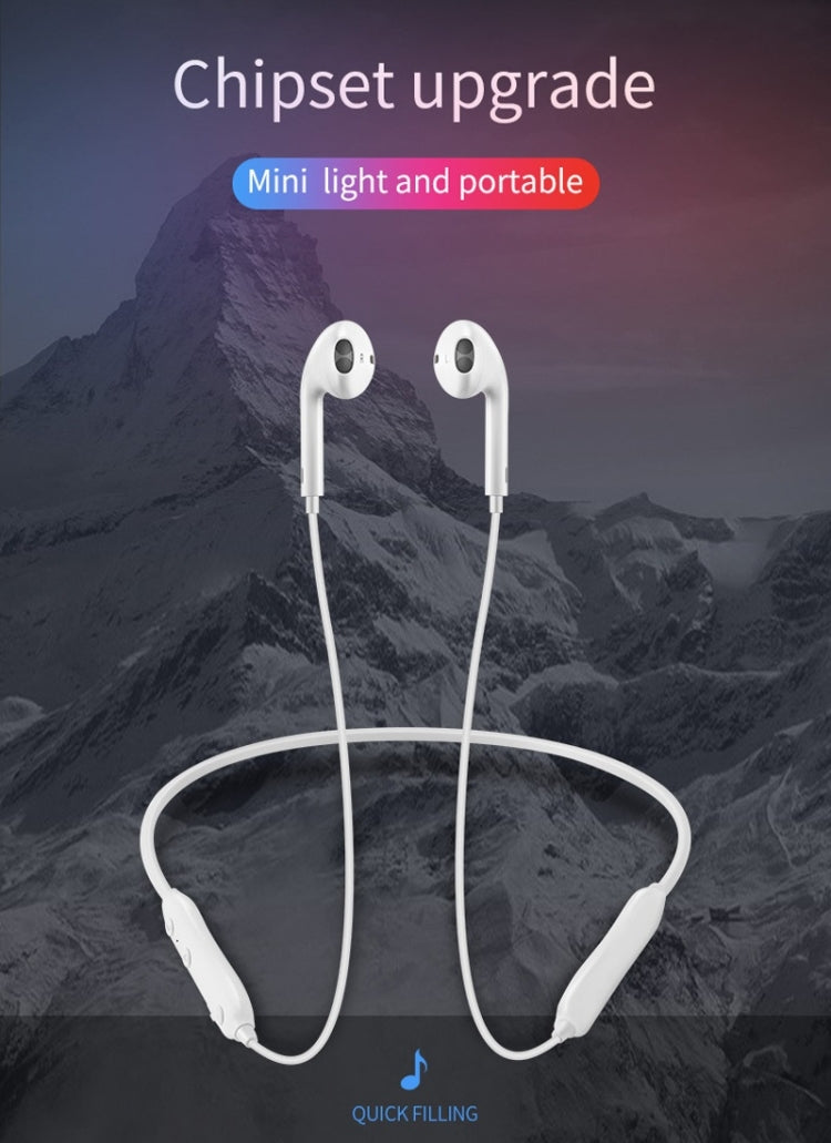 Moloke S18 Hanging Neck Oblique Ear Sports Bluetooth Earphone Waterproof Anti-sweat Stereo Sound Headset