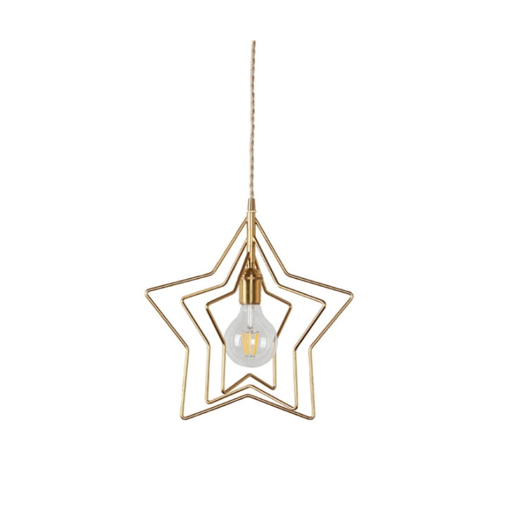 YWXLight Single Head Five-pointed Star Wrought Iron Chandelier