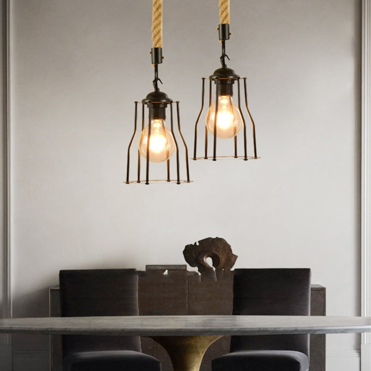 YWXLight Retro Creative Single Head Bar Restaurant Light Simple Aisle Personality Wrought Iron Lamp