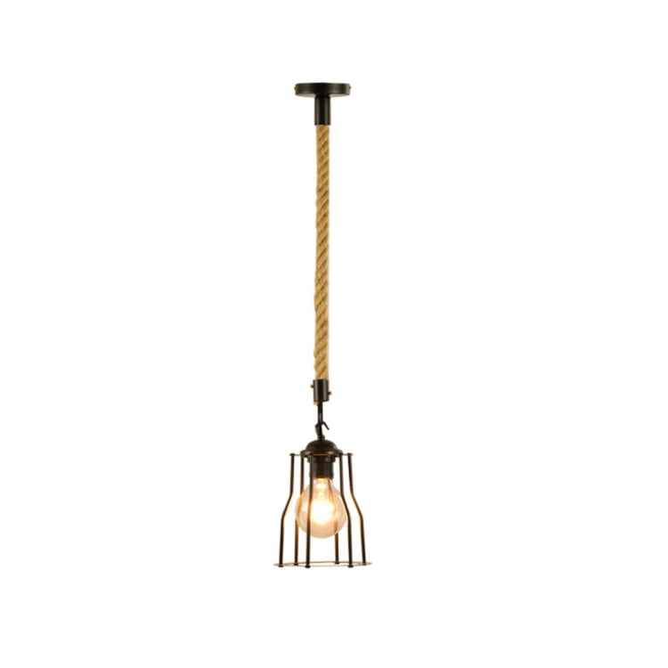 YWXLight Retro Creative Single Head Bar Restaurant Light Simple Aisle Personality Wrought Iron Lamp