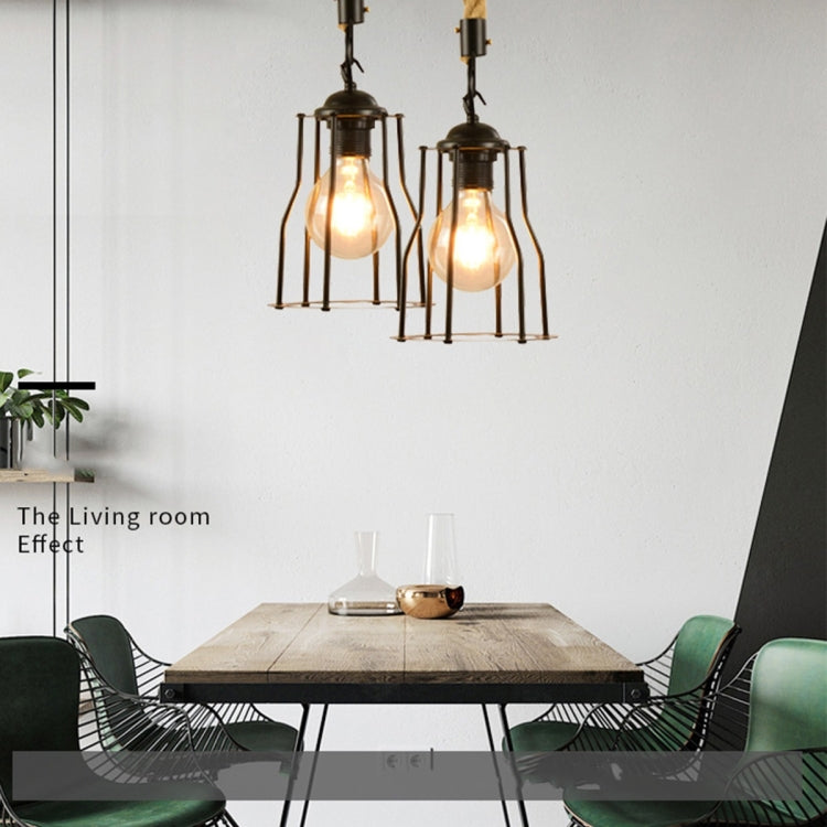 YWXLight Retro Creative Single Head Bar Restaurant Light Simple Aisle Personality Wrought Iron Lamp