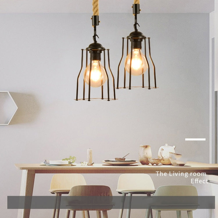 YWXLight Retro Creative Single Head Bar Restaurant Light Simple Aisle Personality Wrought Iron Lamp