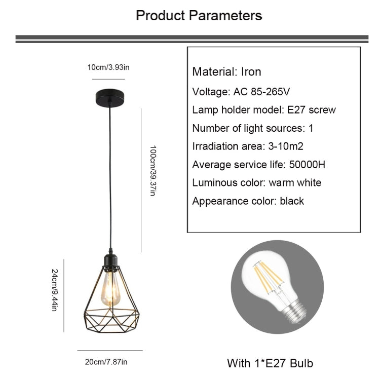YWXLight Creative Personality Bar Lamp Restaurant Bar Retro Chandelier