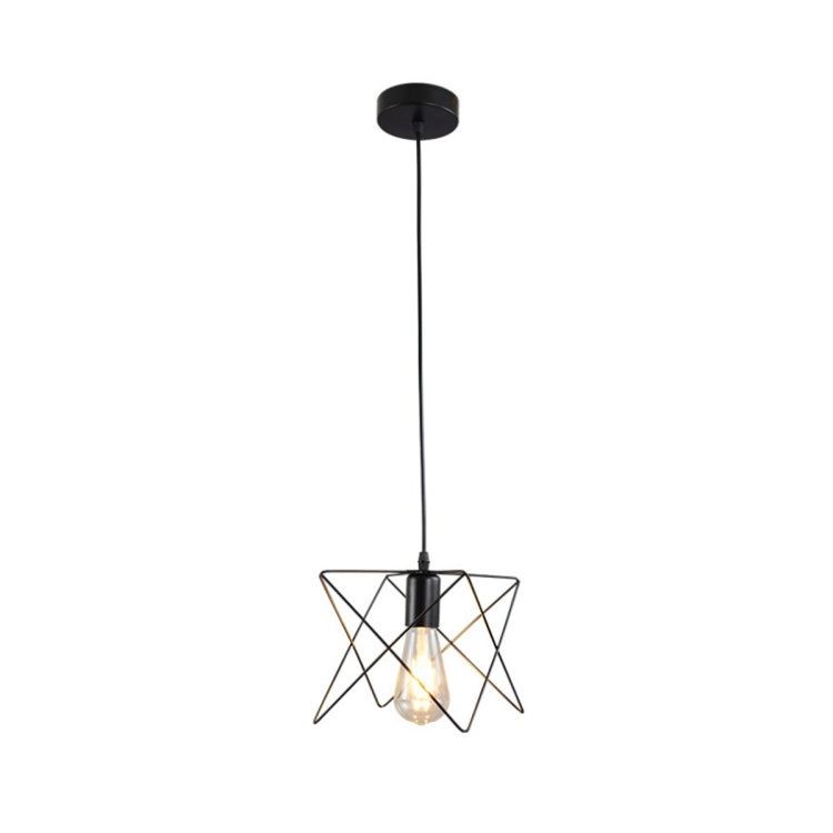 YWXLight Retro Creative Personality Living Room Dining Room Single Head Wrought Iron Small Hanging Lamps