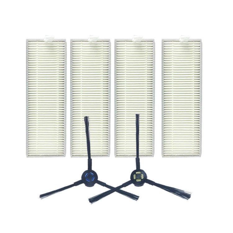 XI286 4 PCS I259 Filters +1 Pair I258 Side Brushes for ILIFE A7 / A9