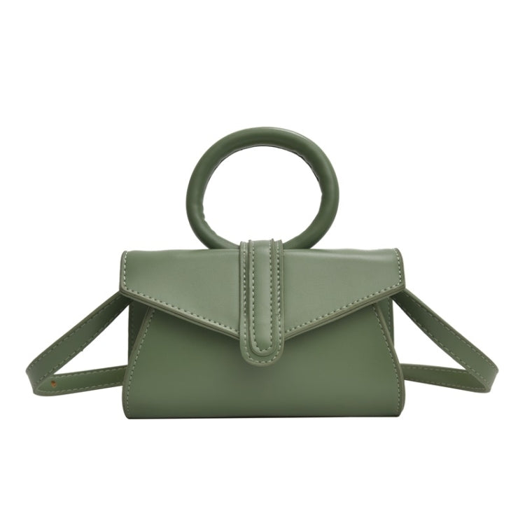 Big Ring Handle PU Leather Single Shoulder Bag Ladies Handbag Messenger Bag