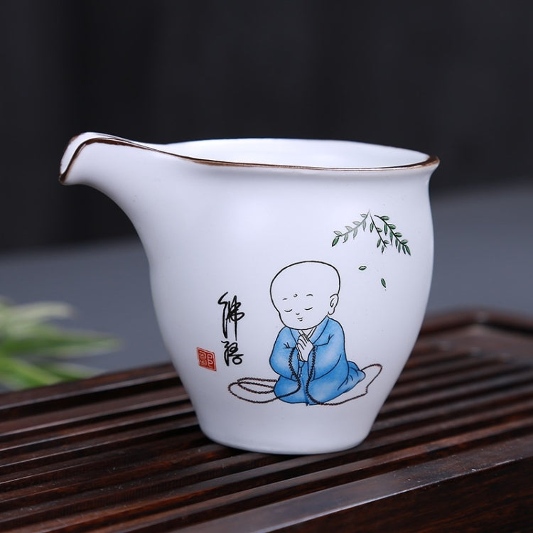 9 in 1 Ding Kiln Matte Glaze White Porcelain KungFu Tea Set Zen Tea Set Ceramic Teaware Set with Gift Box & 6 Cups