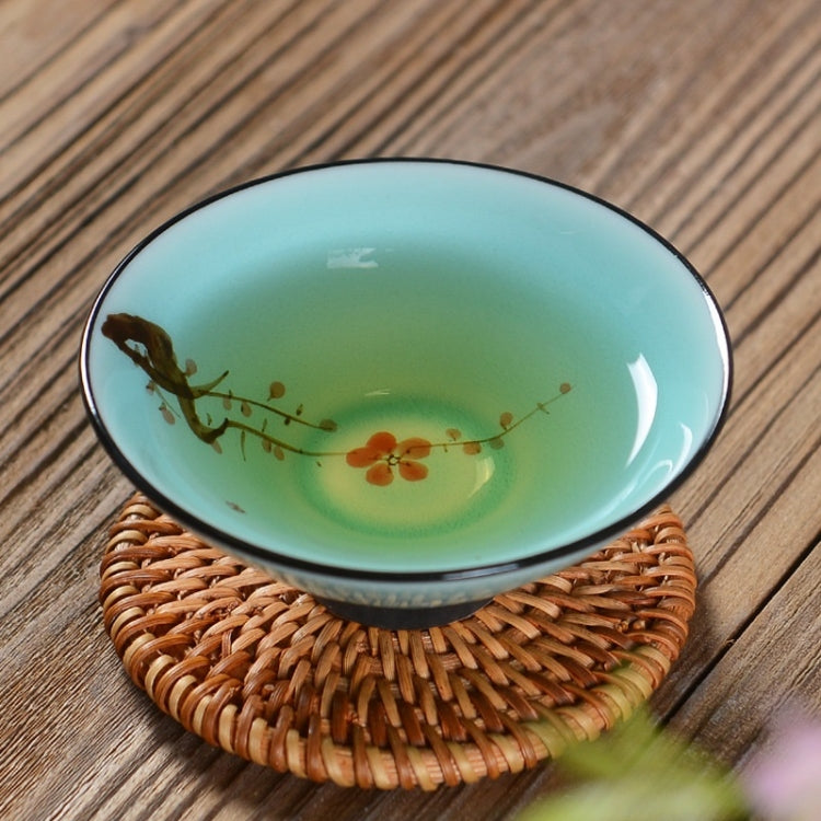 Pure Hand-painted Ceramic Celadon Personal KungFu Tea Single Cup