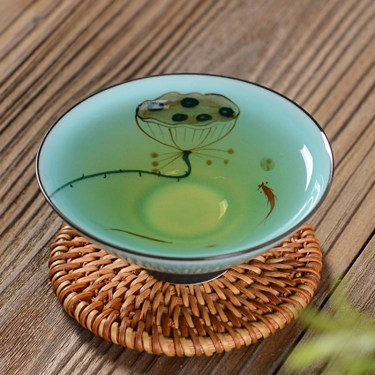 Pure Hand-painted Ceramic Celadon Personal KungFu Tea Single Cup