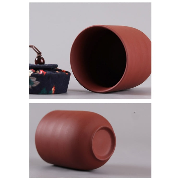 Purple Clay Home Ceramic Tea Pot Puer Tea Box Portable Travel Packaging Sealed Cans with Cover