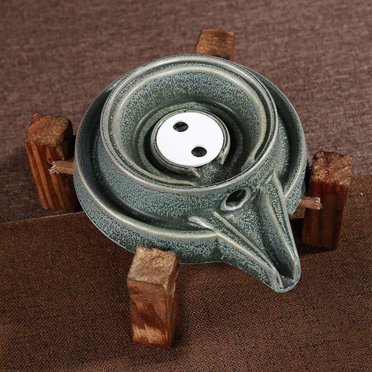 Retro Time To Run Stone Mill Automatic Tea Set Ceramic Kiln High-grade Kungfu Tea Set Gift Box with 6 Cups