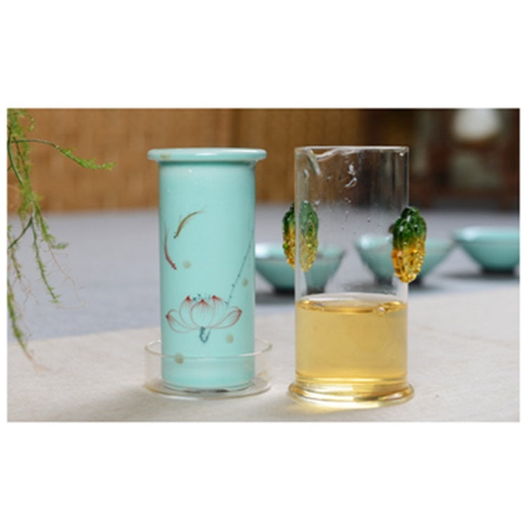 9 in 1 Celadon Ge Kiln Purple Sand Ceramics Complete Set Kung Fu Tea Set