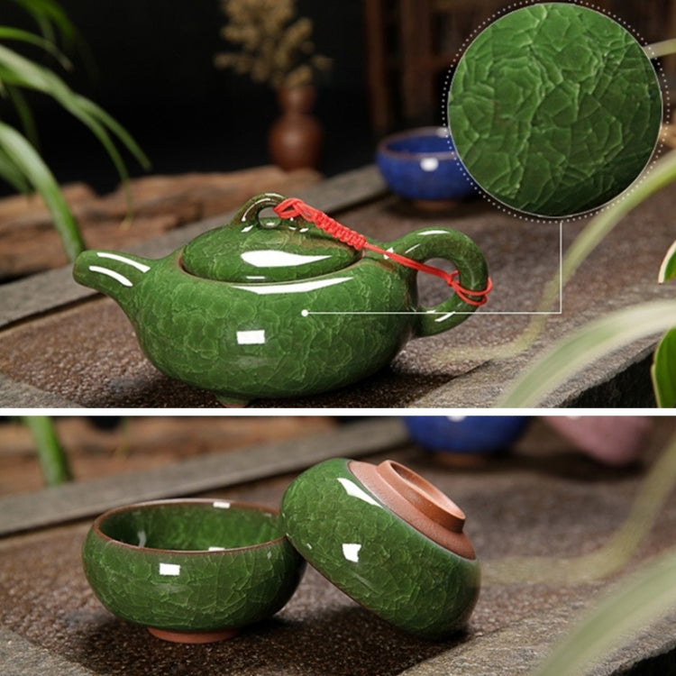 7 in 1 Ceramic Tea Set Ice Crack Glaze Kung Fu Teaware Set