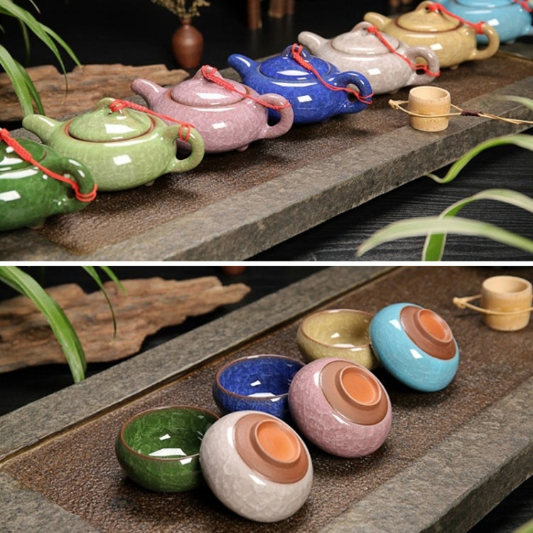 7 in 1 Ceramic Tea Set Ice Crack Glaze Kung Fu Teaware Set