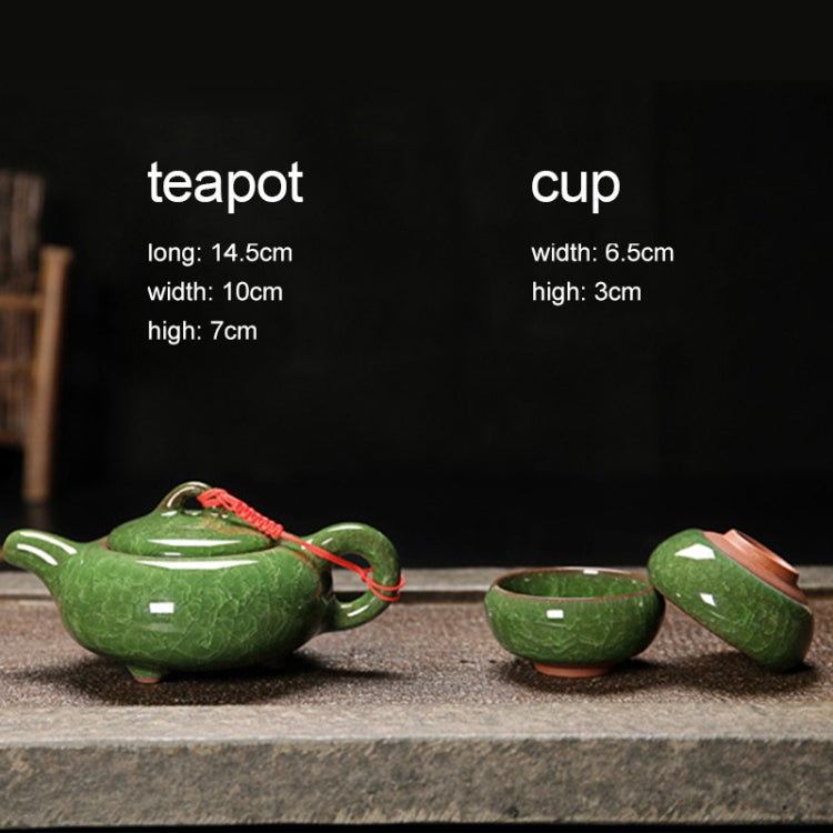 7 in 1 Ceramic Tea Set Ice Crack Glaze Kung Fu Teaware Set
