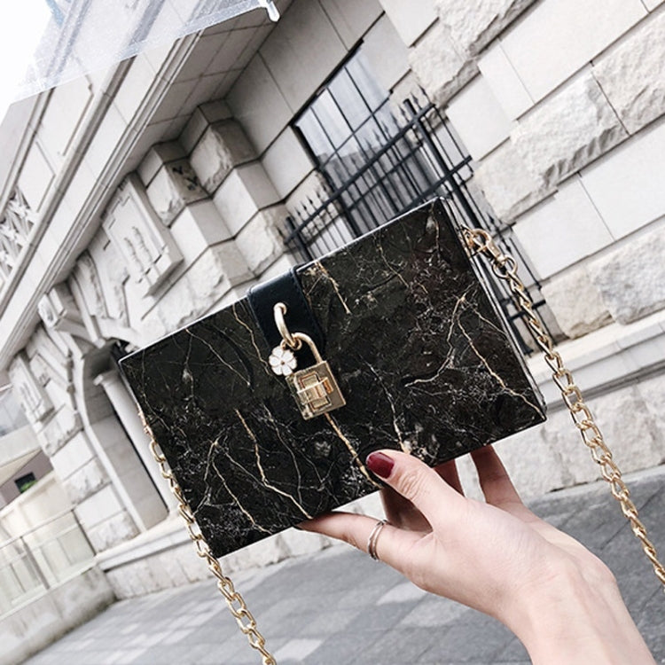 Marble Texture PU Leather Chain Single Shoulder Bag Ladies Handbag Messenger Bag