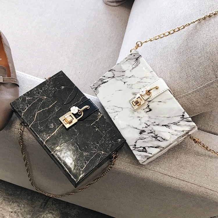 Marble Texture PU Leather Chain Single Shoulder Bag Ladies Handbag Messenger Bag