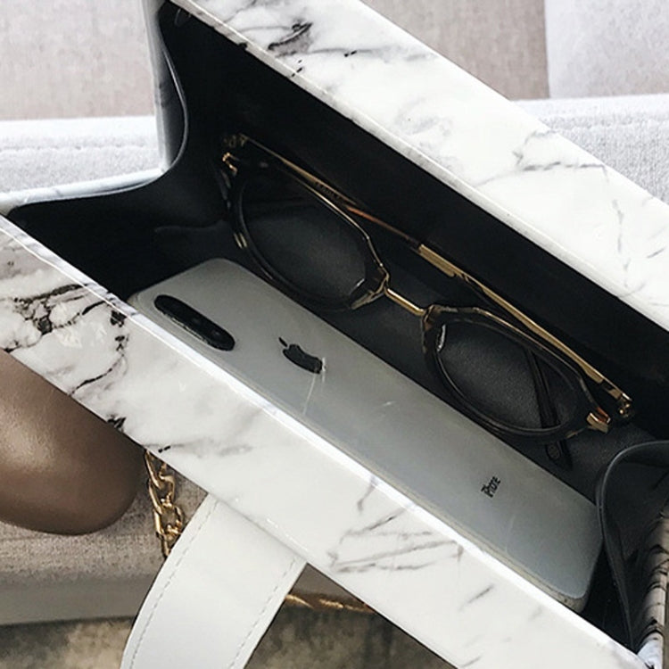 Marble Texture PU Leather Chain Single Shoulder Bag Ladies Handbag Messenger Bag