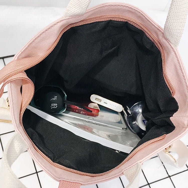 Multi-function Color Matching Canvas Double Shoulders Bag Ladies Handbag Mummy Backpack Bag