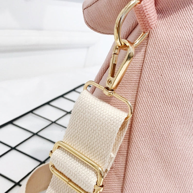 Multi-function Color Matching Canvas Double Shoulders Bag Ladies Handbag Mummy Backpack Bag