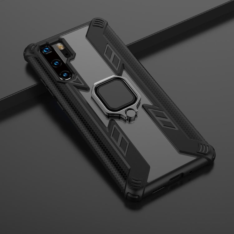 Iron Warrior Shockproof PC + TPU Protective Case for Huawei P30 Pro, with Ring Holder