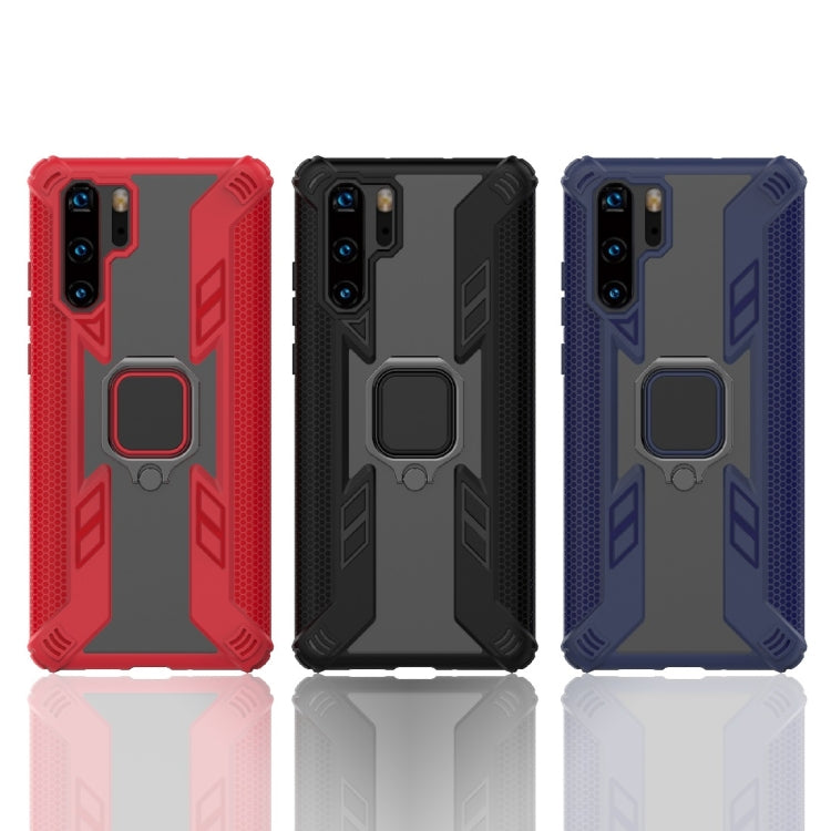 Iron Warrior Shockproof PC + TPU Protective Case for Huawei P30 Pro, with Ring Holder