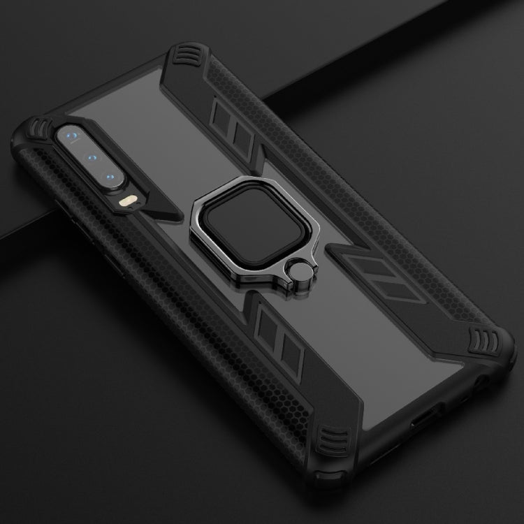 Iron Warrior Shockproof PC + TPU Protective Case for Huawei P30, with Ring Holder