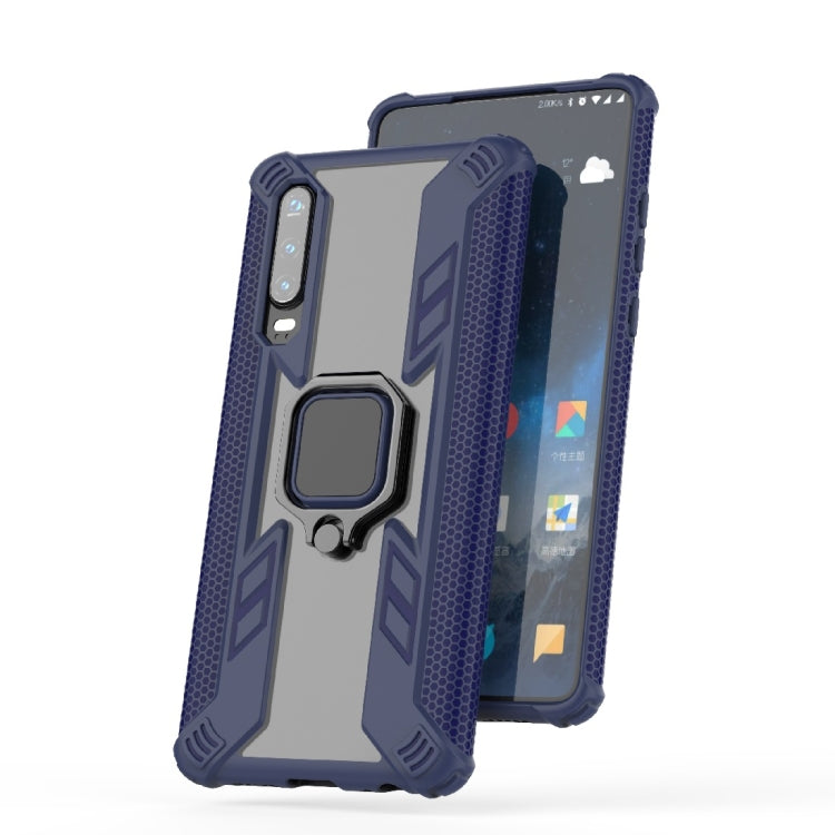 Iron Warrior Shockproof PC + TPU Protective Case for Huawei P30, with Ring Holder