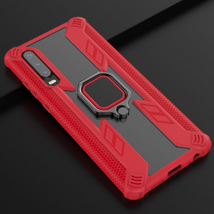 Iron Warrior Shockproof PC + TPU Protective Case for Huawei P30, with Ring Holder