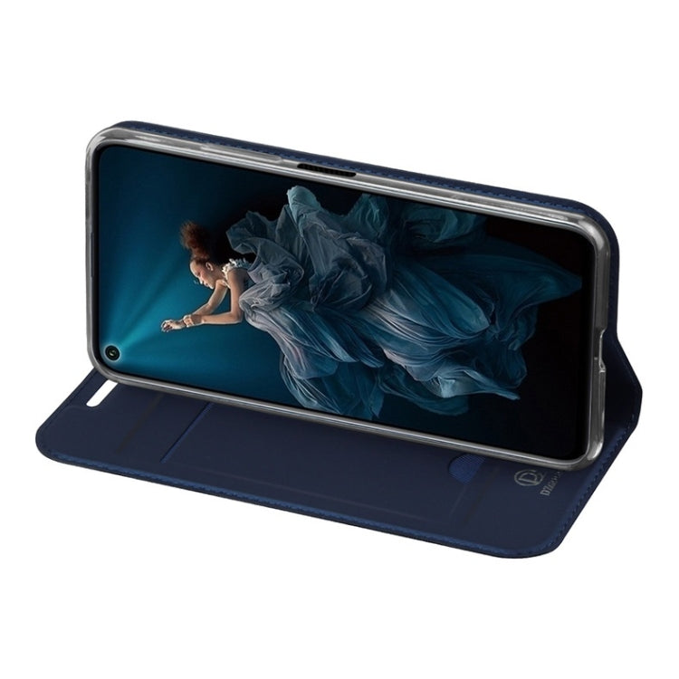 DZGOGO ISKIN Series Slight Frosted PU+ TPU Case for for Huawei Honor 20 Pro, with Holder & Card Slot & Wallet