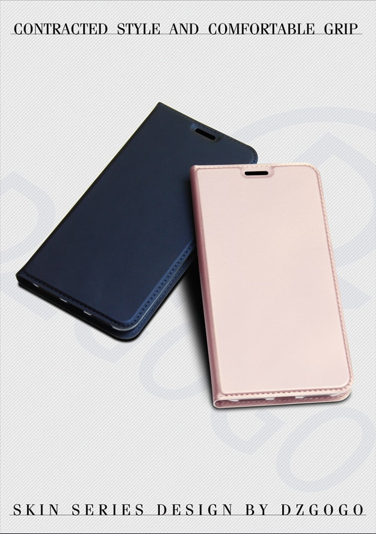 DZGOGO ISKIN Series Slight Frosted PU+ TPU Case for for Huawei Honor 20 Pro, with Holder & Card Slot & Wallet