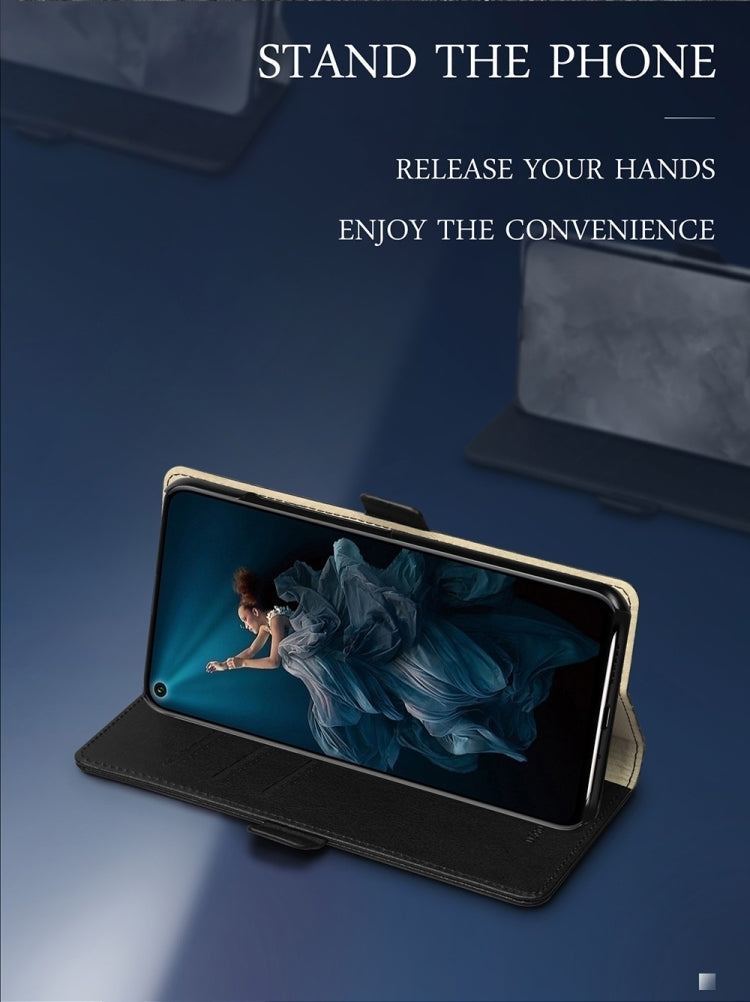 DZGOGO MILO Series PC + PU Horizontal Flip Leather Case for Huawei Honor 20 pro, with Holder & Card Slot & Wallet