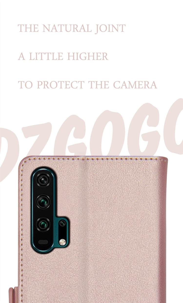 DZGOGO MILO Series PC + PU Horizontal Flip Leather Case for Huawei Honor 20 pro, with Holder & Card Slot & Wallet