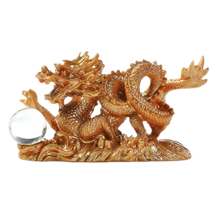 Color Changing Lucky Jade Dragon Shape Resin Kungfu Tea Accessories Tea Pet
