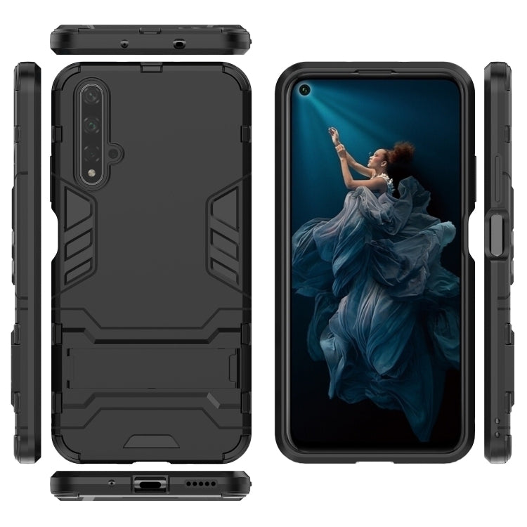 Shockproof PC + TPU Case for Huawei Honor 20, with Holder