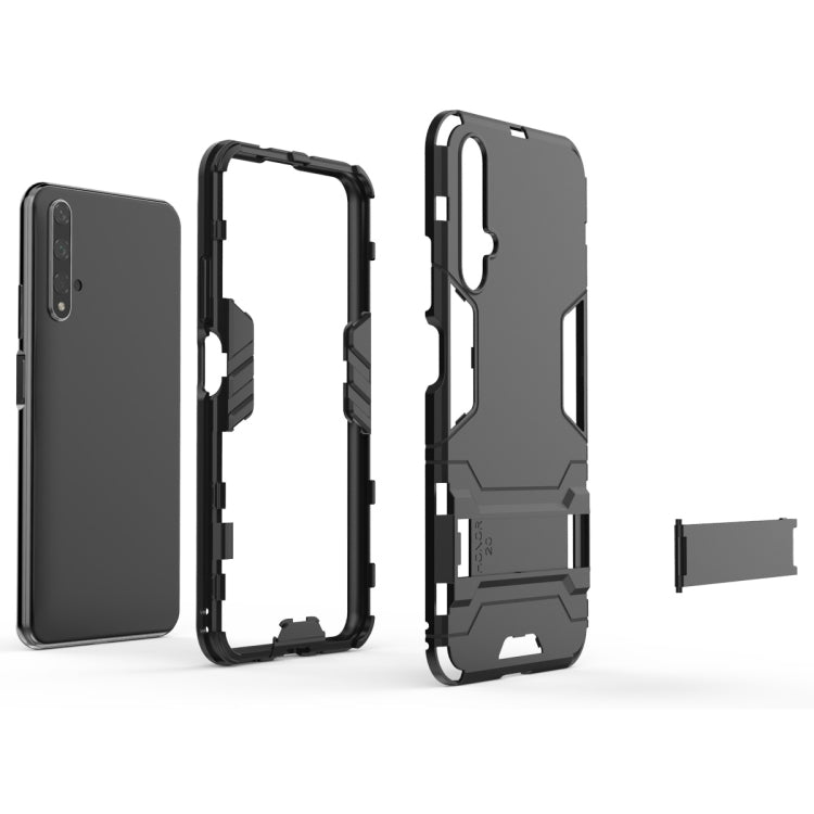 Shockproof PC + TPU Case for Huawei Honor 20, with Holder