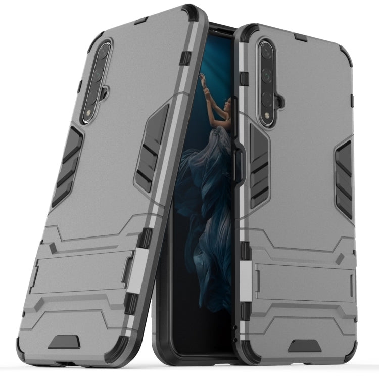 Shockproof PC + TPU Case for Huawei Honor 20, with Holder