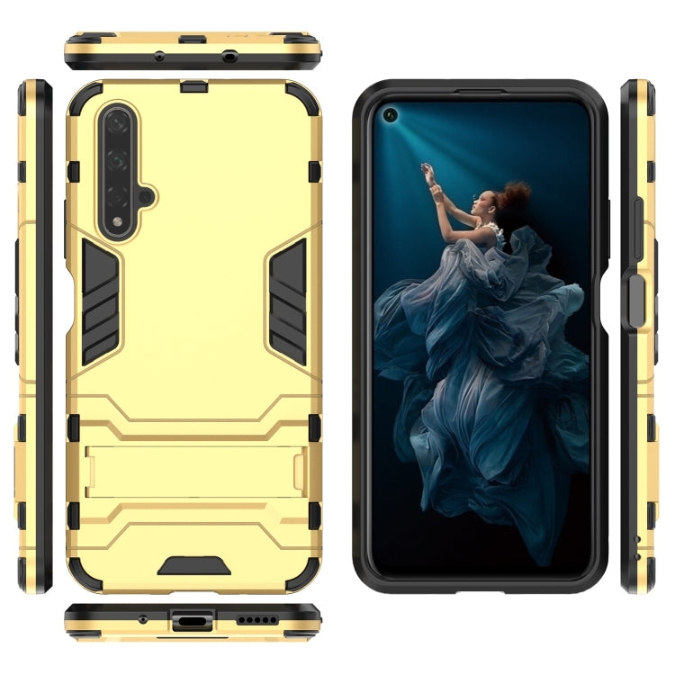 Shockproof PC + TPU Case for Huawei Honor 20, with Holder