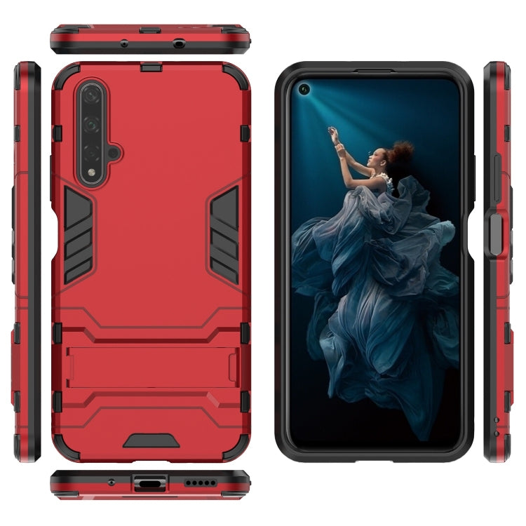 Shockproof PC + TPU Case for Huawei Honor 20, with Holder
