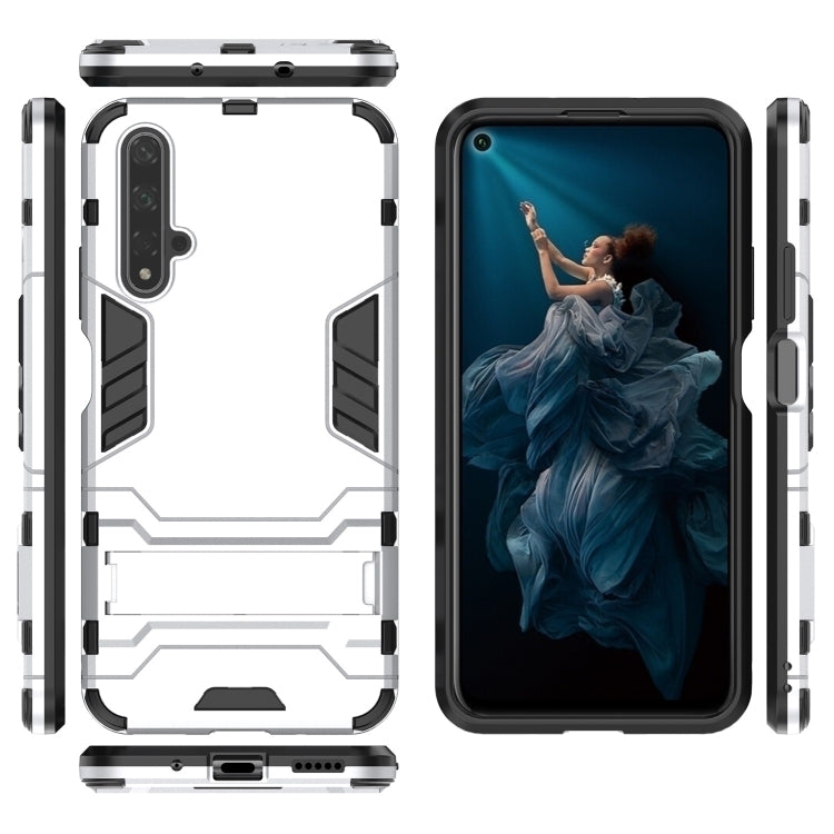 Shockproof PC + TPU Case for Huawei Honor 20, with Holder